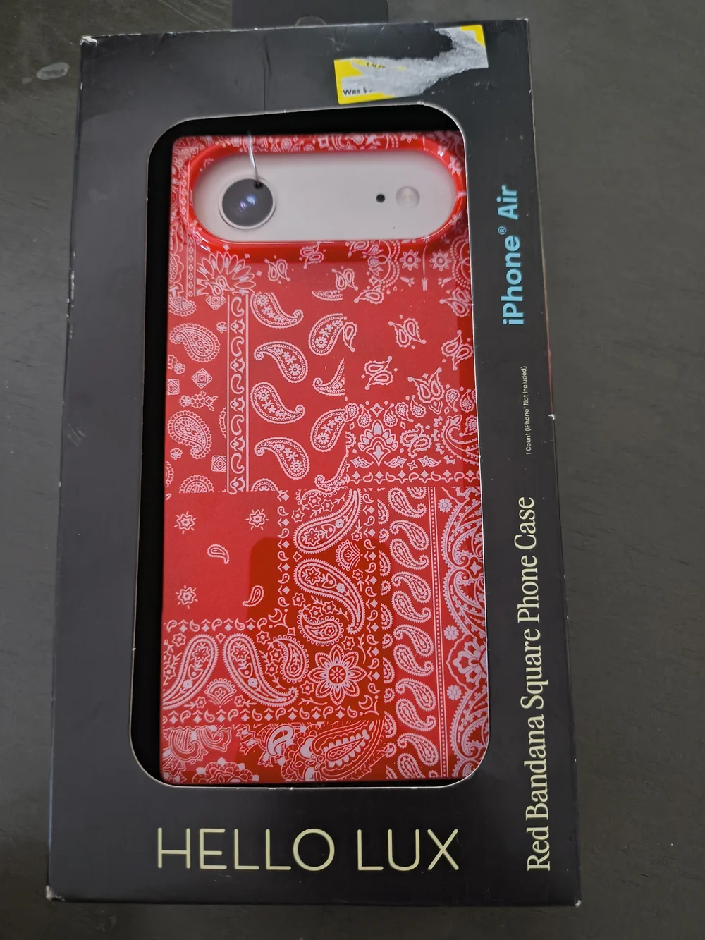 Red Bandana Square Phone Case for iPhone Air